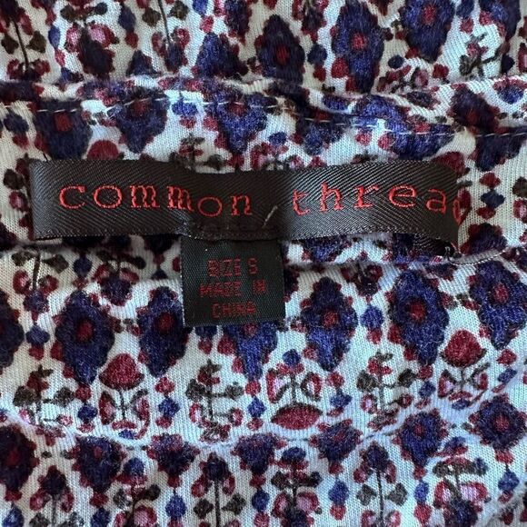 Anthropologie Common Thread bohemian embroidered tank top- Size S - Picture 4 of 5